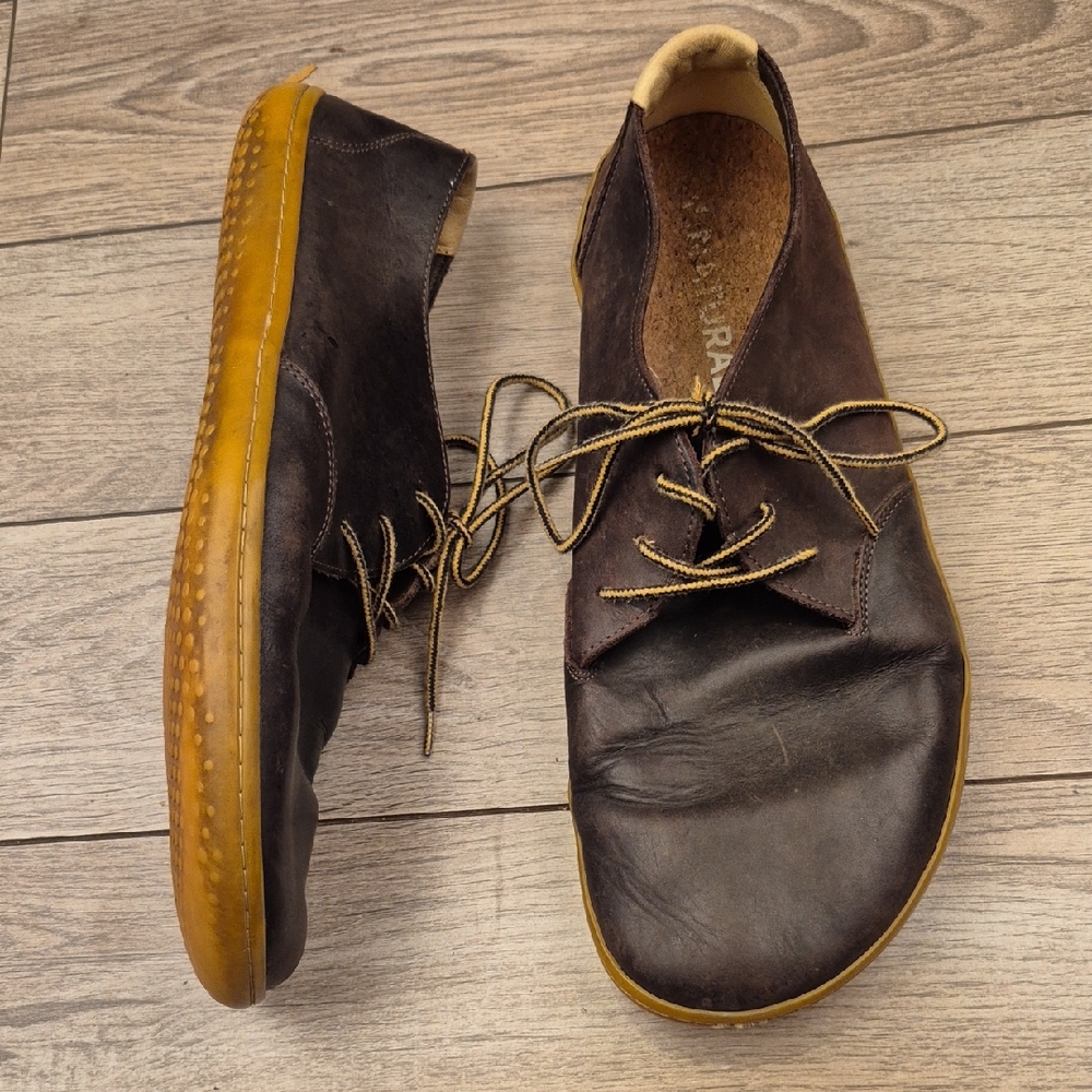 VIVO Barefoot RA II Brown Leather Lightweight Athletic Casual‎ Mens Shoes Sz 11